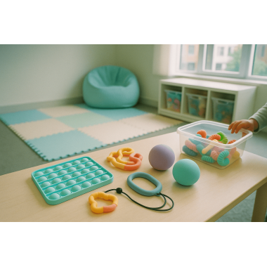 Sanserum p� budget: billige men sikre fidgets til institutioner