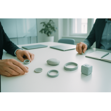 Diskrete fidgets til m�der: st�jsvage valg til professionelle omgivelser