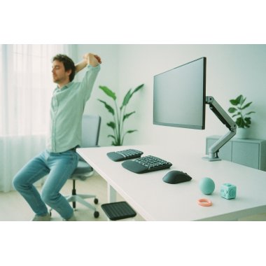 Ergonomi og mikro-pauser: kombin�r fidgets med sunde kontorvaner