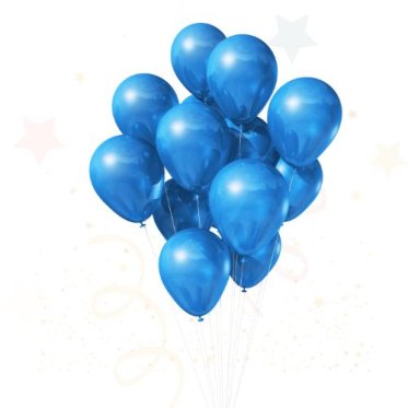 🔵 Blå Latex Balloner Ensfarvede