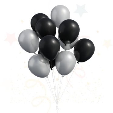 🩶 Grå Latex Balloner Ensfarvede