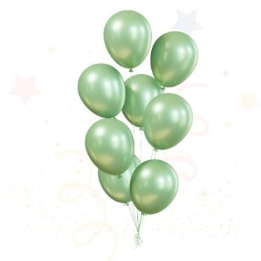 🟢 Grøn Latex Balloner Ensfarvede