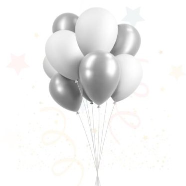 ⚪ Hvid Latex Balloner Ensfarvede