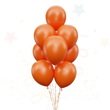  🟠 Orange Latex Balloner Ensfarvede