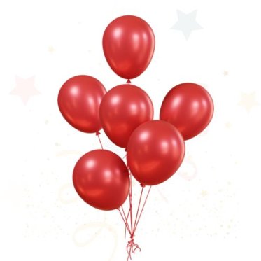 🔴 Rød Latex Balloner Ensfarvede