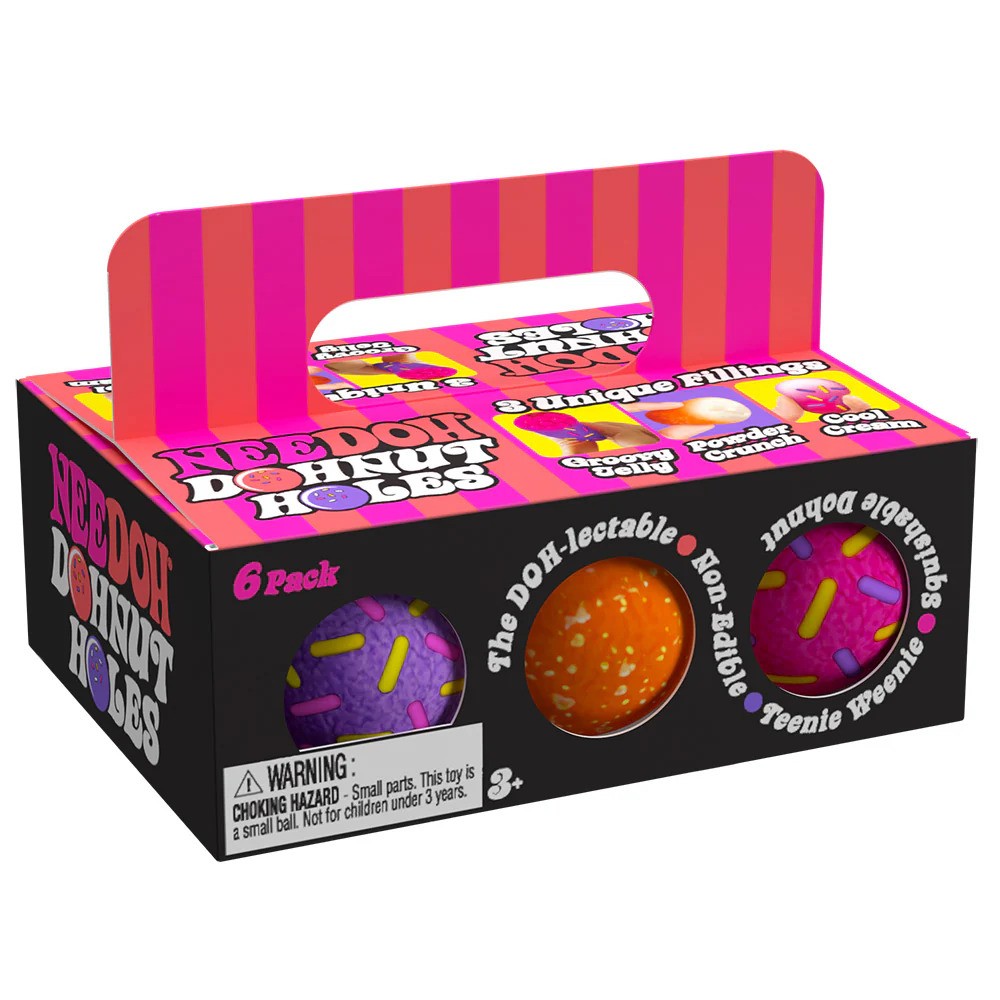 Needoh Dohnut Holes Pack Squishy Fidget Sjov!