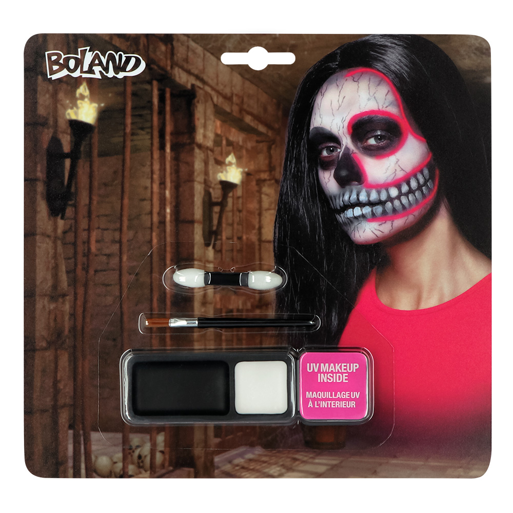 Se Make-Up Kit Neon Skull hos bents-webshop.dk