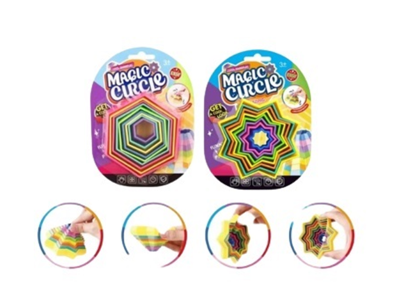 Magic Circle 3d Fidget 9 Cm Assorteret Model