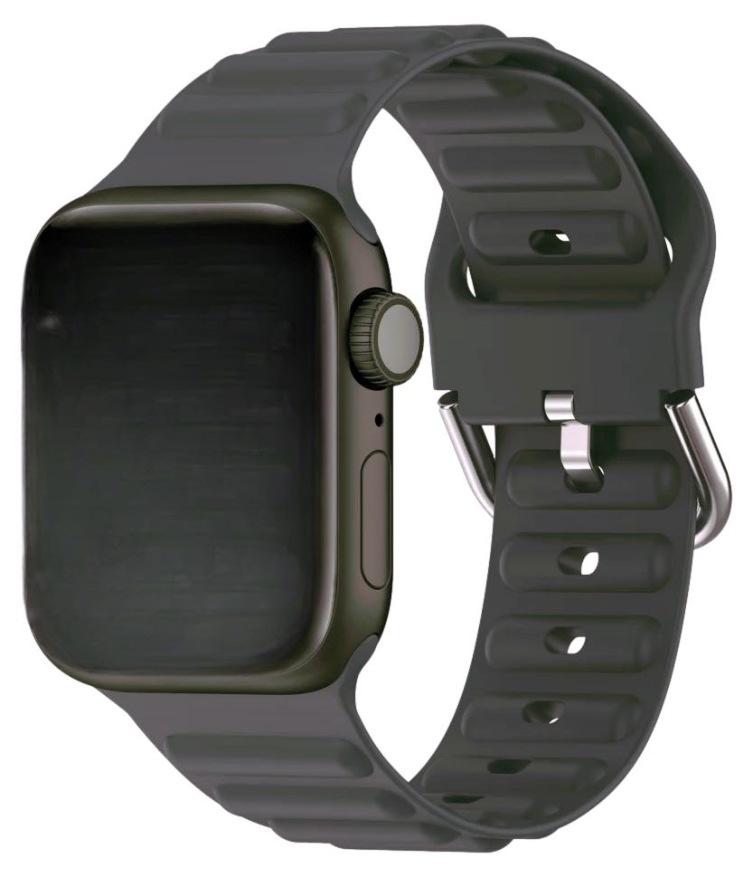 Billede af Apple Watch Wave Silikone 38/40/41 - Koks Grå