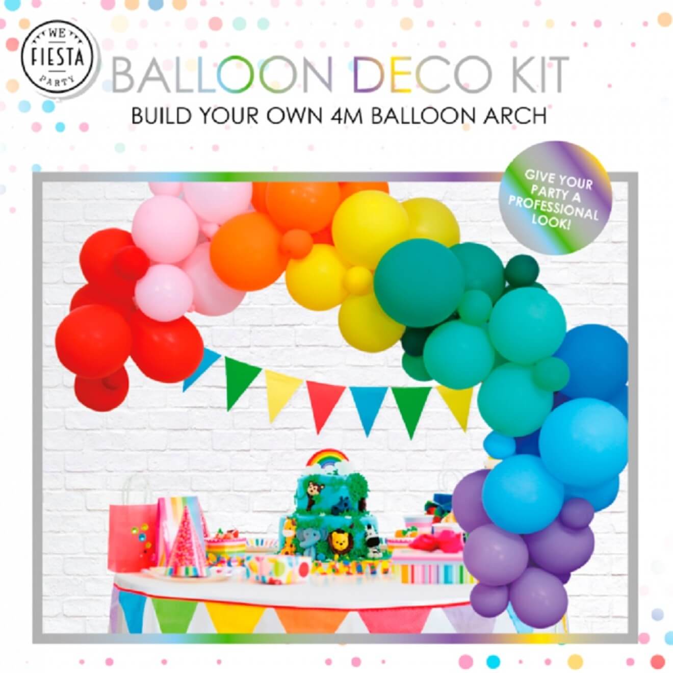 Balloon arch/ ballon bue 4 meter rainbow