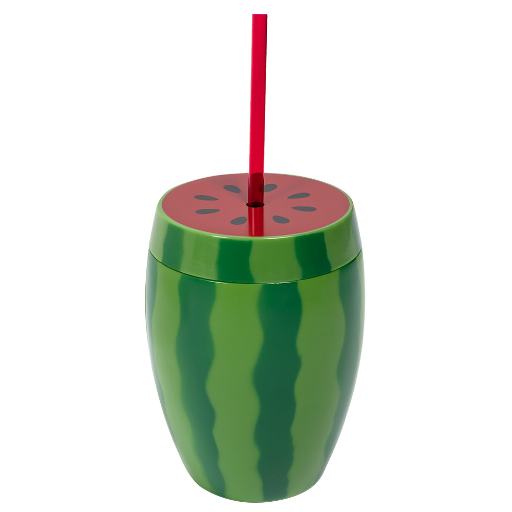 Cocktail Vandmelon kop med sugerør 900ml