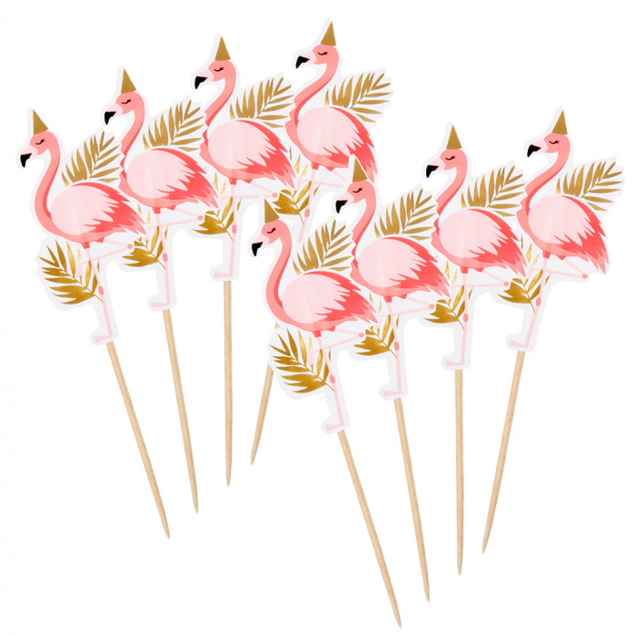 Billede af Cocktail Sticks Flamingo 12 Stk