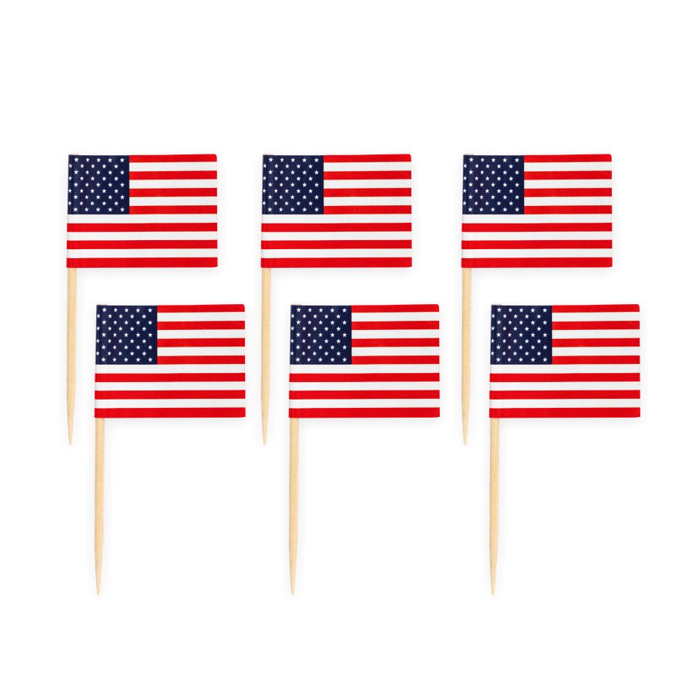 Flag sticks Amerika/USA - 50 stk.