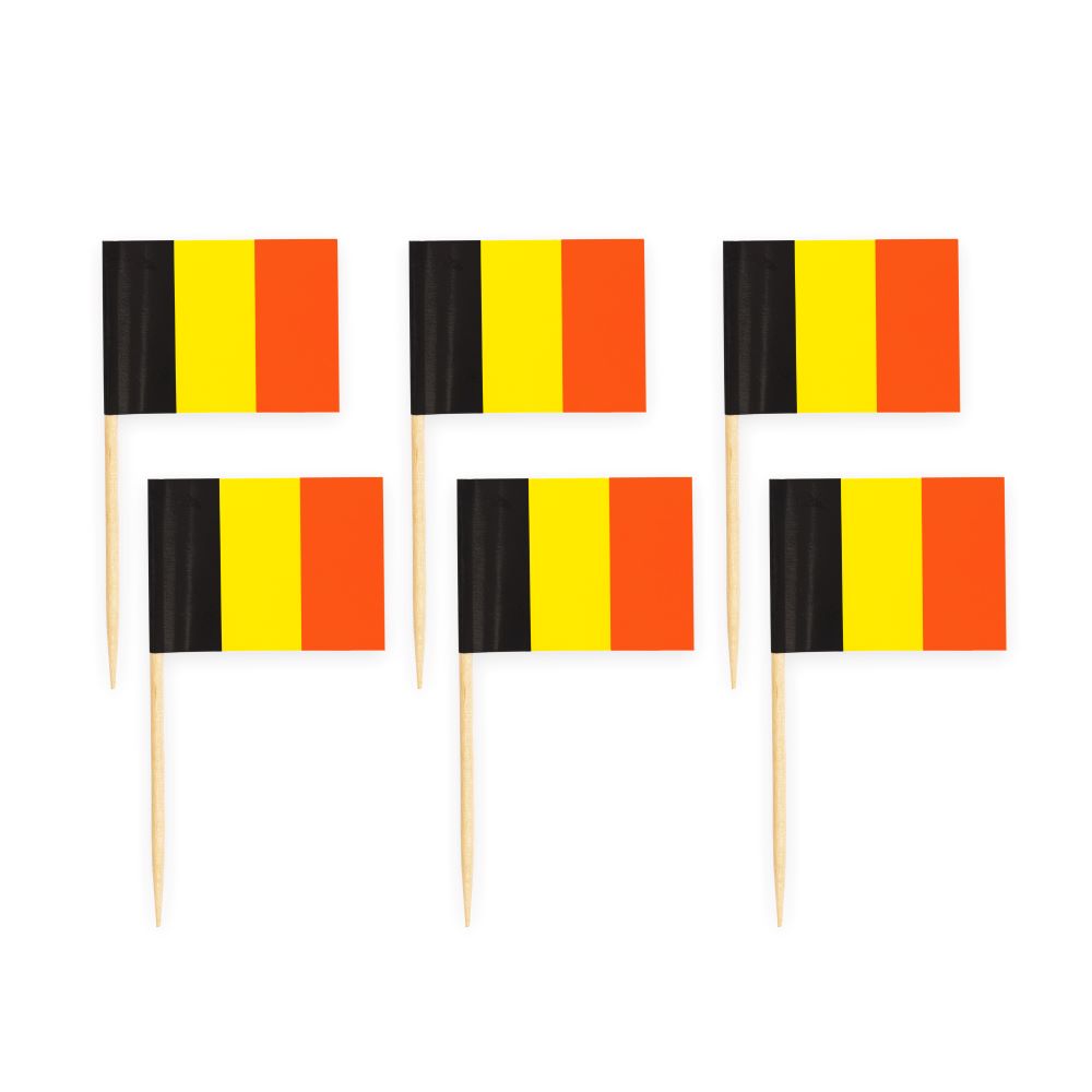 Flag sticks Belgien - 50 stk.