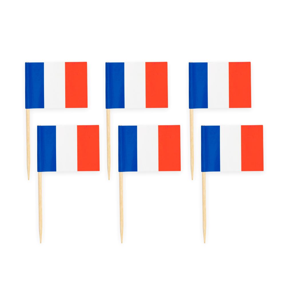 Flag sticks Frankrig - 50 stk.