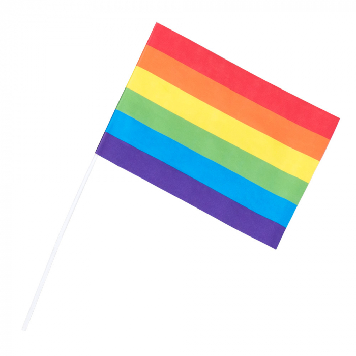 Se Flag På Pind Rainbow 40cm hos bents-webshop.dk