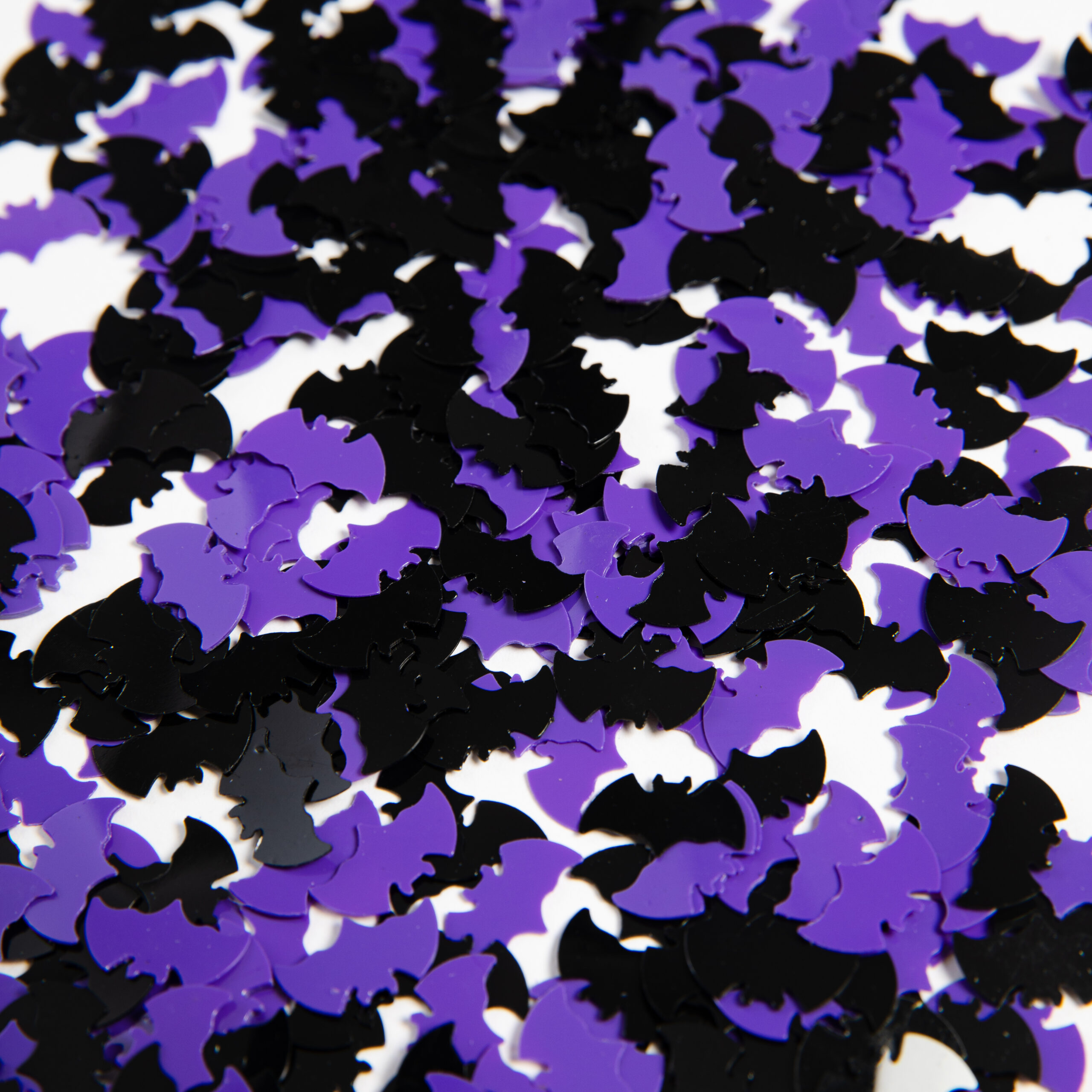 Flagermus konfetti sort og lilla- 14 gram
