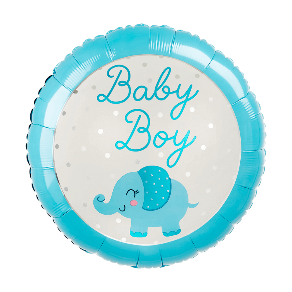 Folieballon Baby Boy Elefant 45 cm