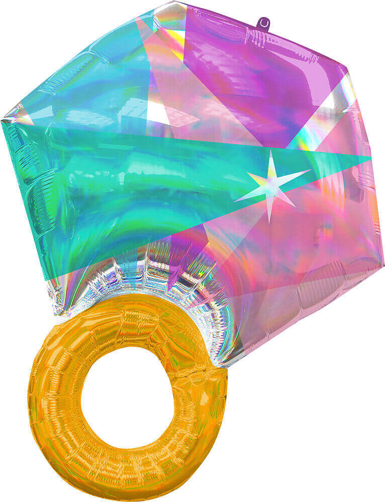 Folieballon Bryllups ring 68 cm