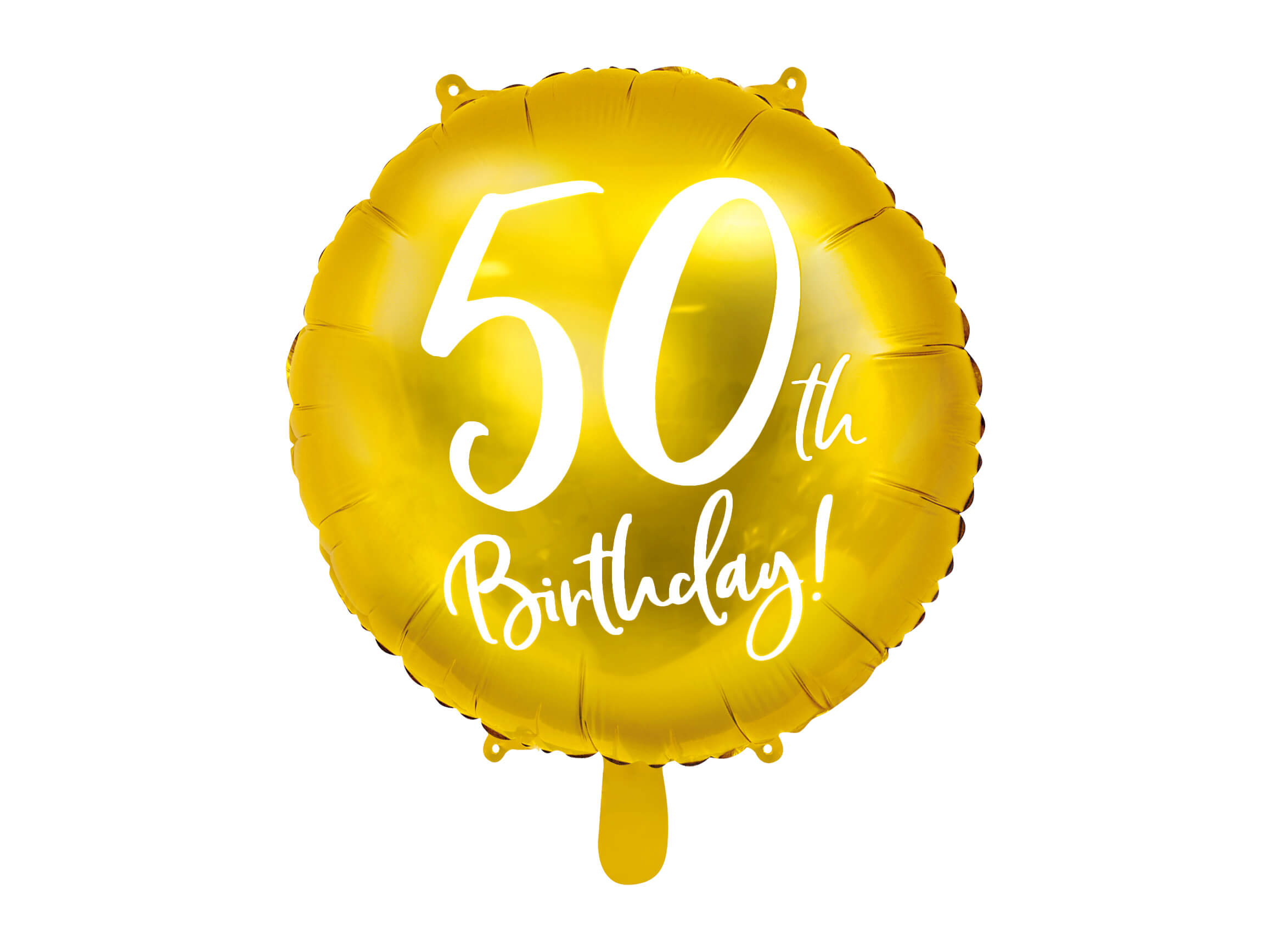 50 År Ballon Guld Folie