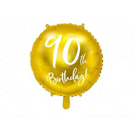 90 års fødselsdag folie ballon