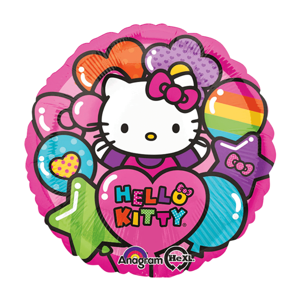 Folieballon Hello Kitty Rainbow 45 cm