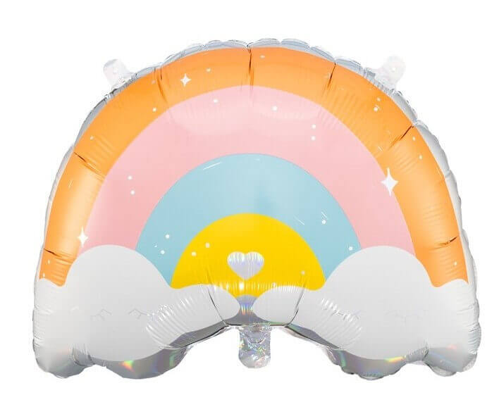 Folieballon pastel regnbue 73 cm