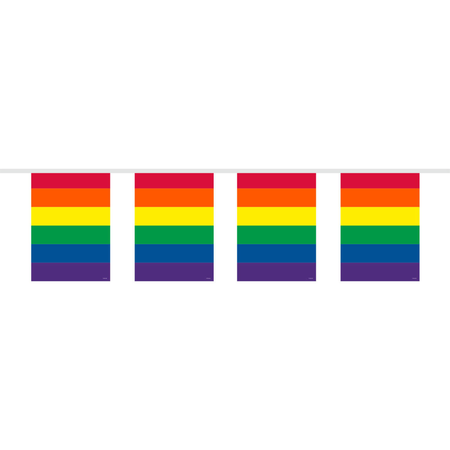 Guirlande Firkantet Rainbow- 10 meter
