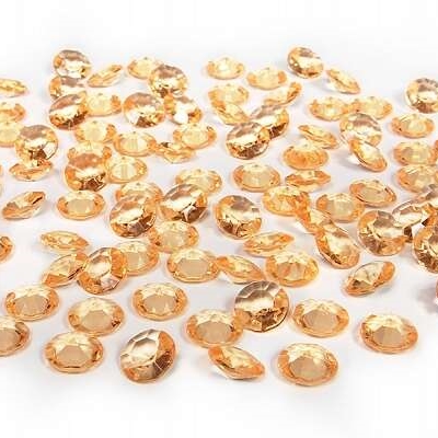 Guld diamant konfetti 12 mm- 100stk