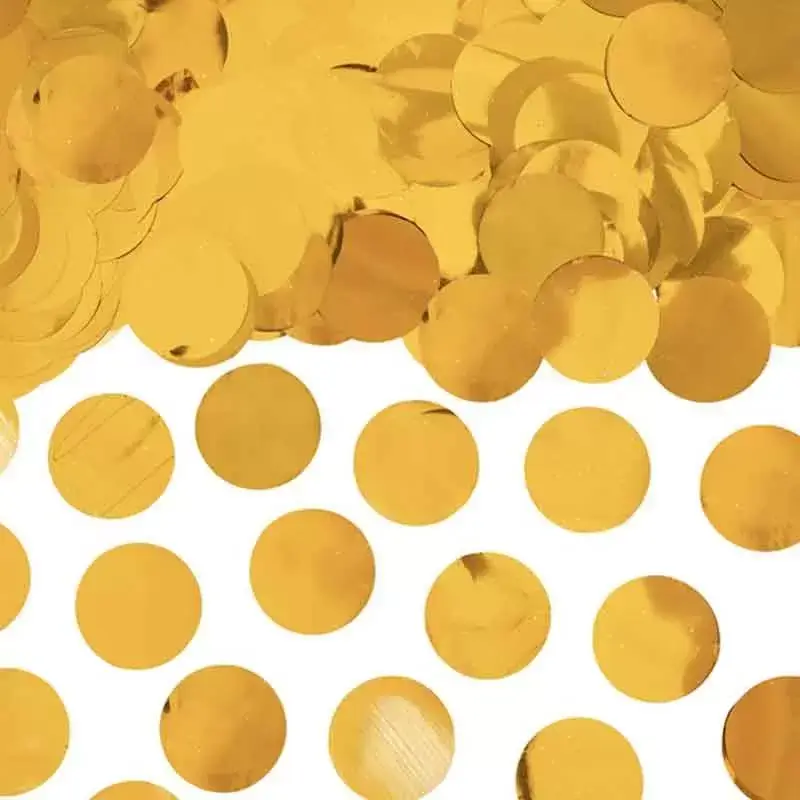 Guld cirkle konfetti 15 gram