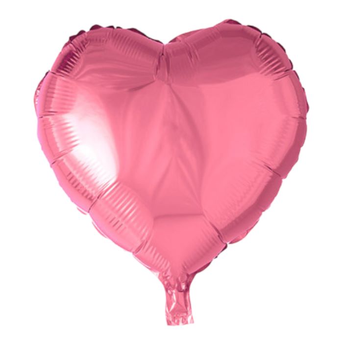 Hjerte Folieballon Lyserød 45cm