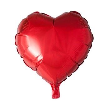 Hjerte Folieballon Rød 45cm