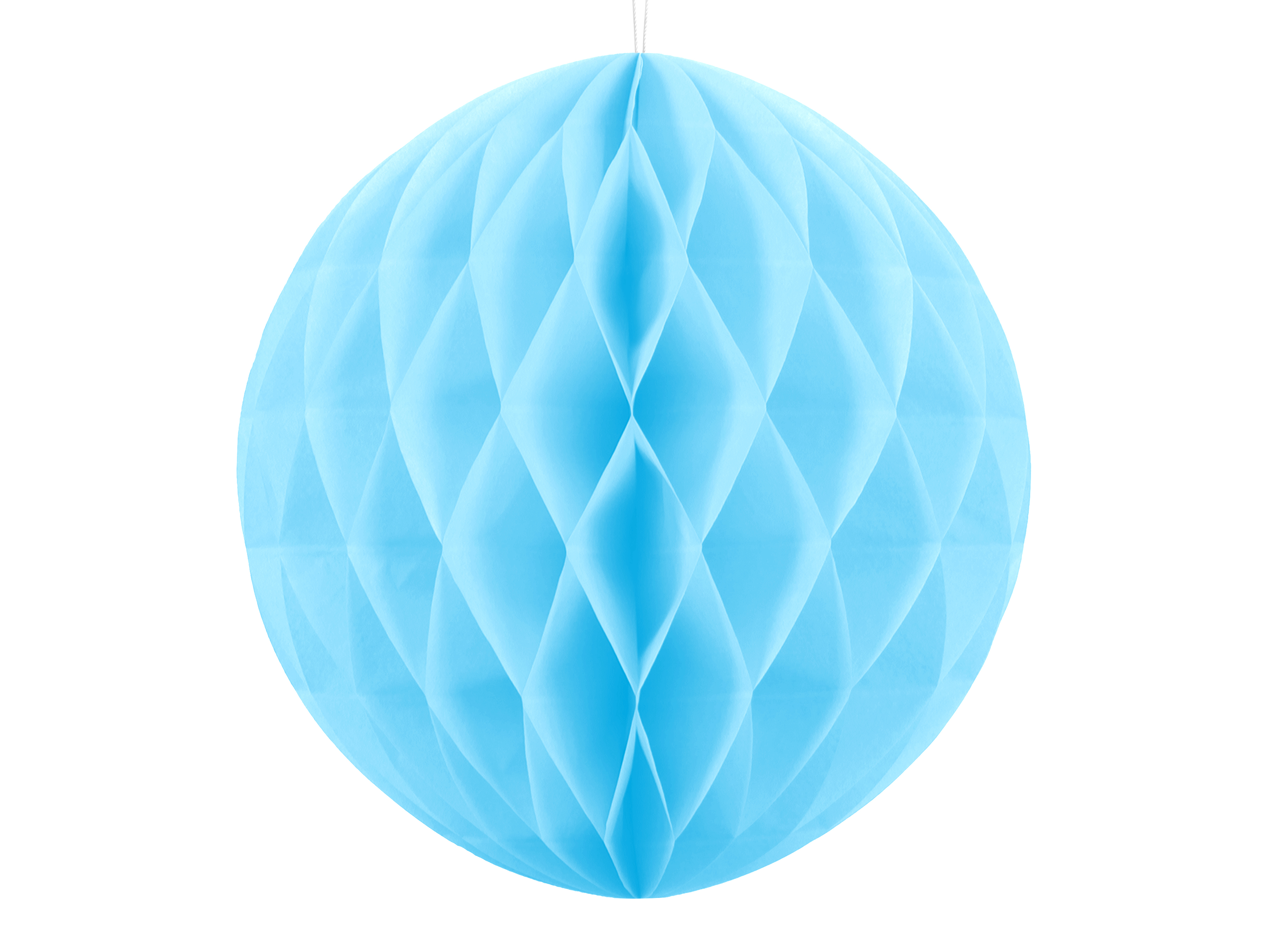 Honeycomb/ crepepapirs bold- lyseblå 30 cm