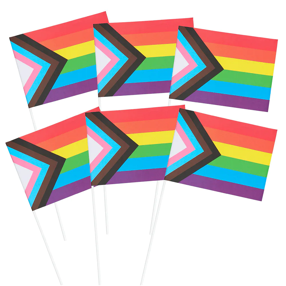 LGBTQ+ papirflag 6 stk
