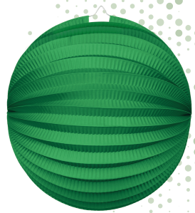 Lanterne Grøn- rund D25cm