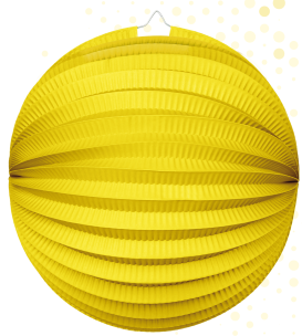 Lanterne gul- rund D25cm