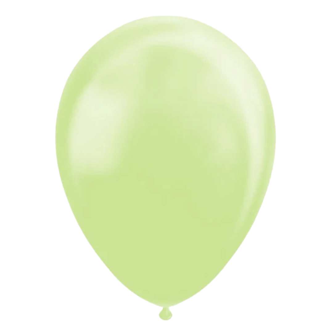 Latex Balloner Macarons Pastel Grøn  30 cm  - 25 stk.