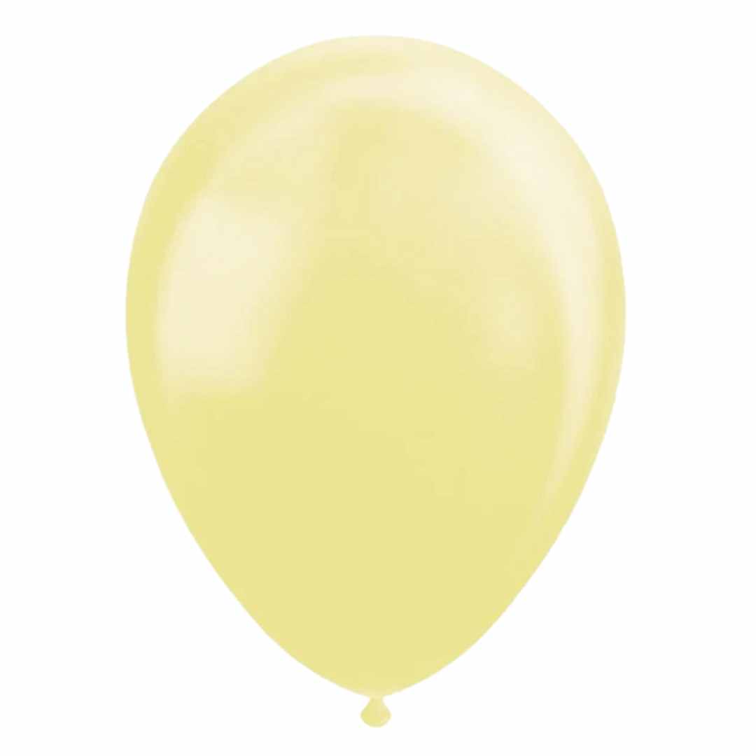 Latex Balloner Macarons Pastel Lysegul  30 cm  - 25 stk.