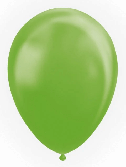 Latex Balloner Perlemor Lysegrøn 30 cm  - 25 stk.