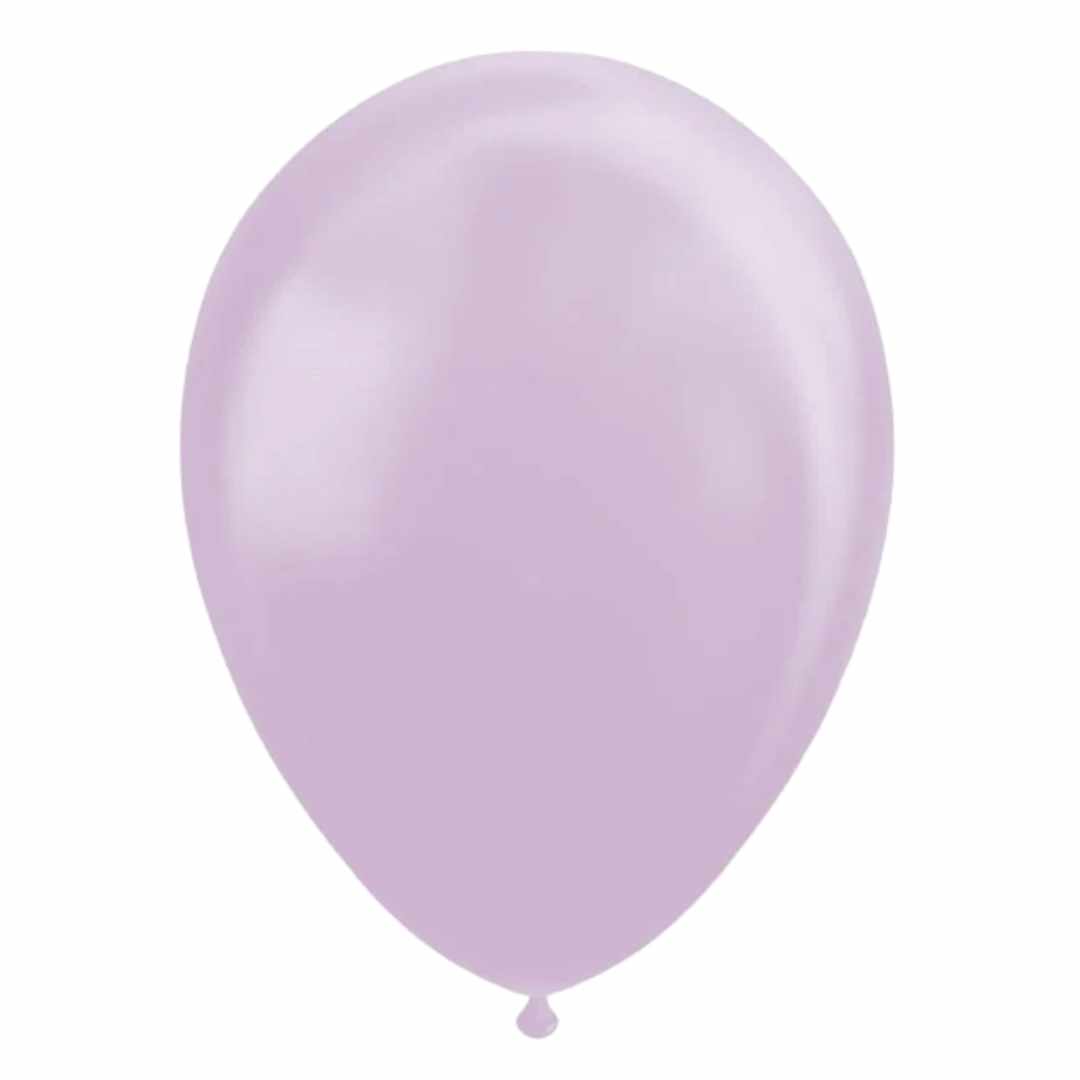 Latex Balloner Perlemor Lyselilla 30 cm - 25 stk.