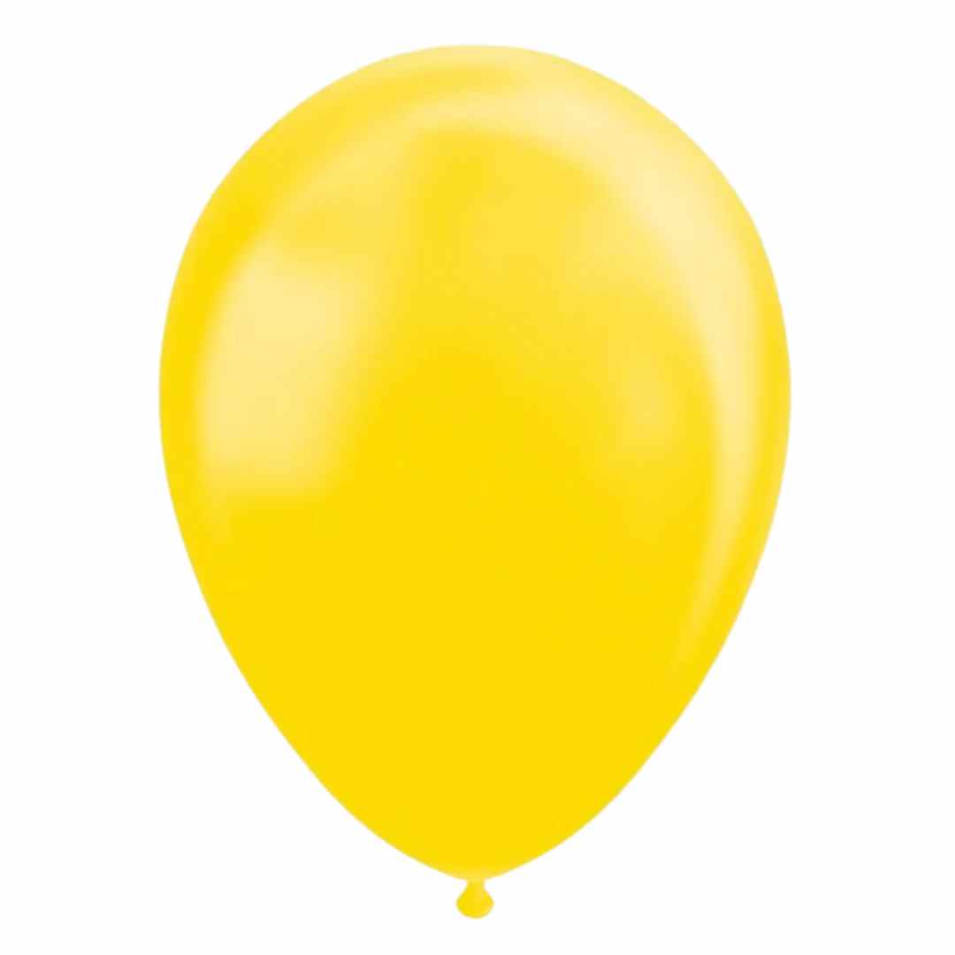 Latex Balloner Perlemor gul 30 cm  - 25 stk.