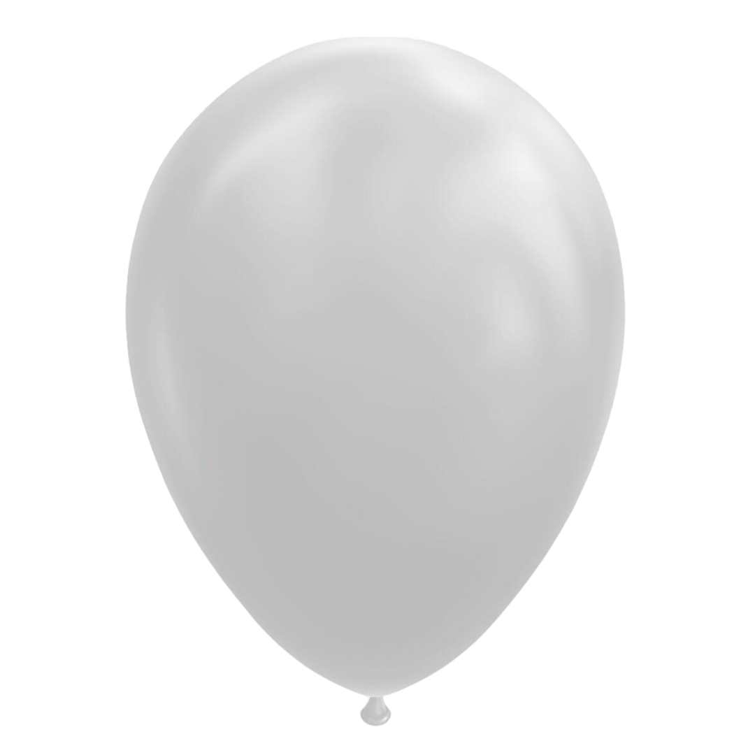 Latex Balloner grå 30 cm  - 25 stk.