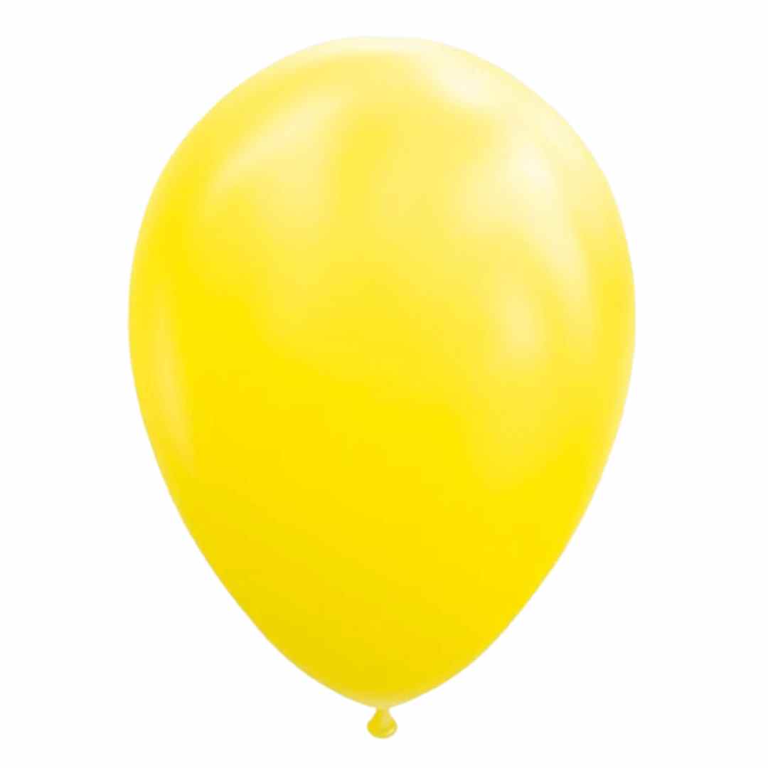Latex Balloner gul 30 cm - 25 stk.