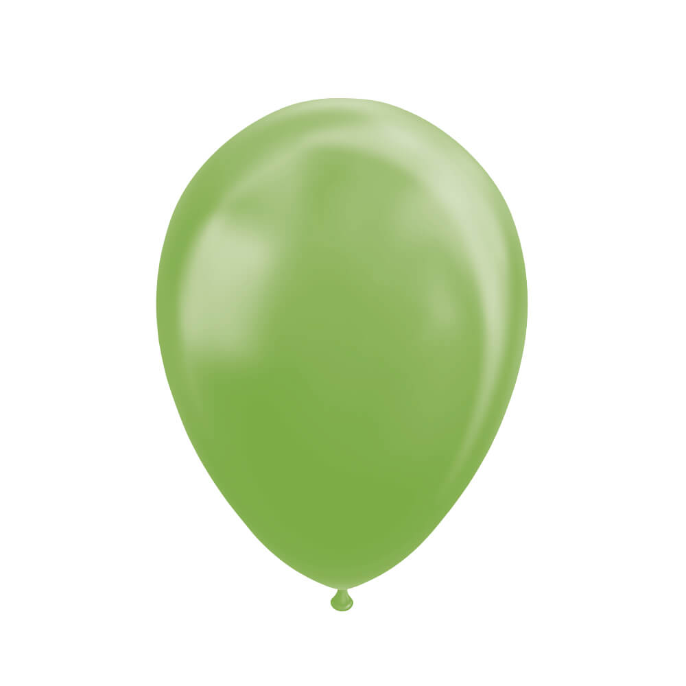 Latex Balloner metallic grøn 30 cm  - 25 stk.
