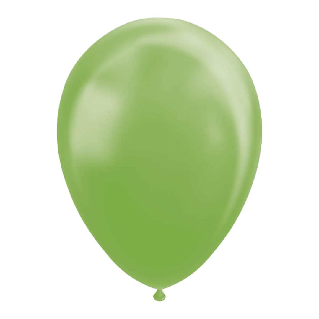 Latex Balloner metallic grøn 30 cm  - 25 stk.