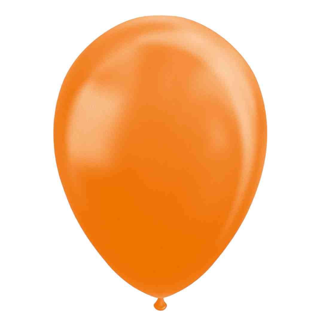 Latex Balloner perlemor orange 30 cm  - 25 stk.