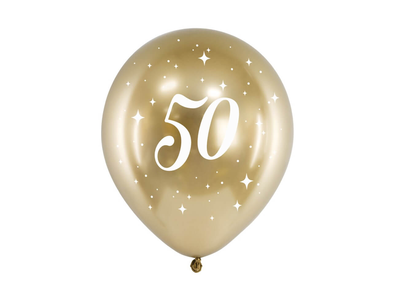 Guld balloner 50 års - blank