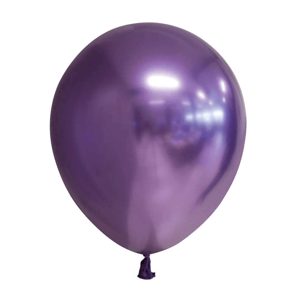 Latex balloner Glossy balloner 30 cm, Lilla 10 stk
