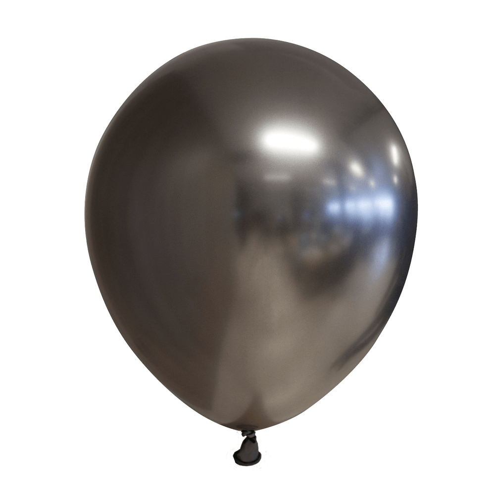 Latex balloner Glossy balloner 30 cm, mørkegrå 10 stk