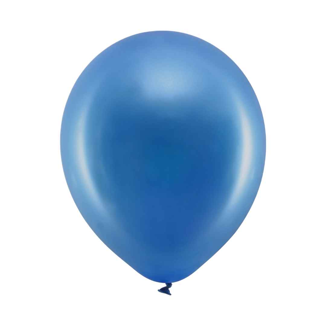 Latex balloner Metalliske balloner 30 cm, Navi Blå 10 stk